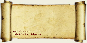 Jovana Pavić vizit kartica